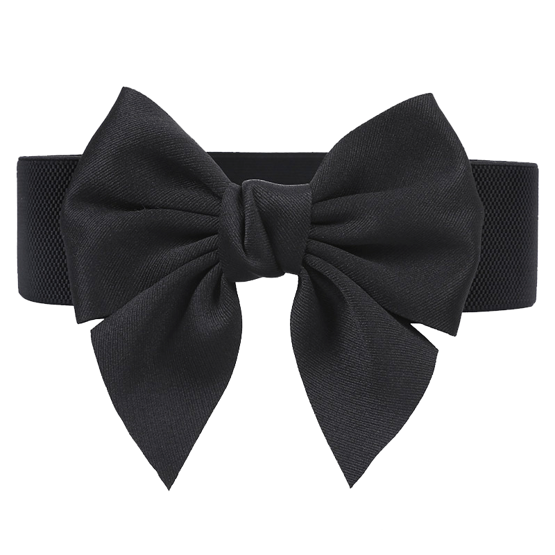Bowknot Elastic Girdle Women's Waistband Belt Dress Acces