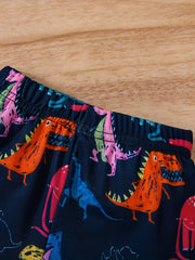 Boys Dinosaur Casual Outfit T-shirt & Shorts Set