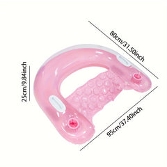 Inflatable U-Shaped Recliner PVC Floating Lounge Pool Toy
