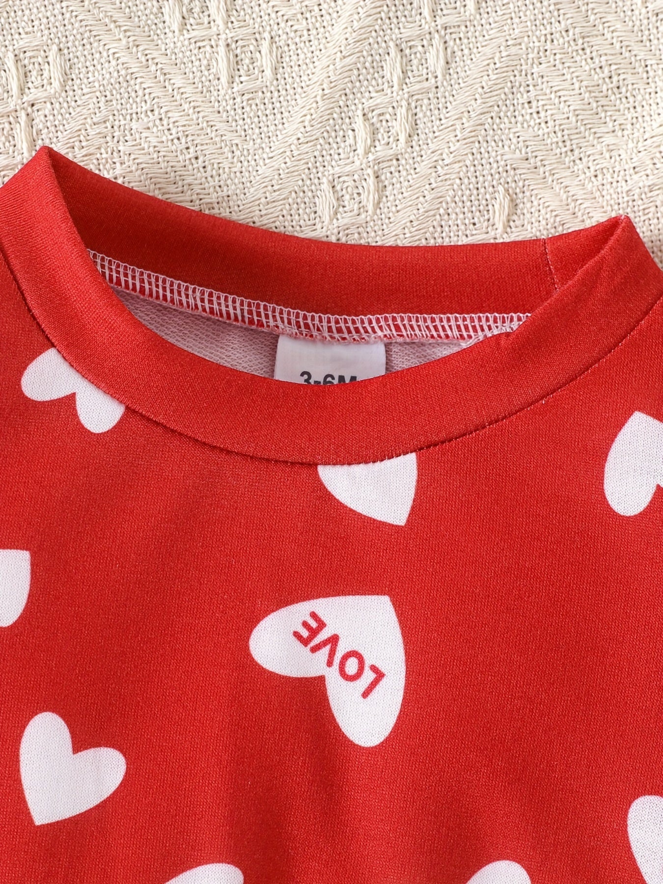Baby Girl Love Print Pullover Sweater Long Sleeve Christmas Blouse