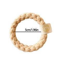 5pcs Braided Hair Elastics Ties Scrunchie Ponytail Holder