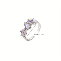 Y2k Moonstone Dazzling Ring for Girls - Daily Outfits Party Accessory