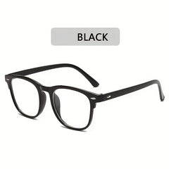 Retro Oval Frame Anti Light Shading Glasses for TV & Computer