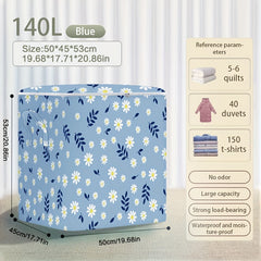 Large Daisy Pattern Storage Bag Clothes Organizer