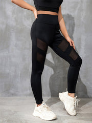 Stretchable Women's Yoga Leggings with Letter Print