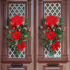 Ribbon Christmas Flower Hanging Decoration