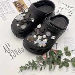 20Pcs Butterfly Shoe Charms For Clogs Garden Shoes DIY Decoration