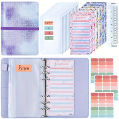A6 PU Leather Budget Planner Set