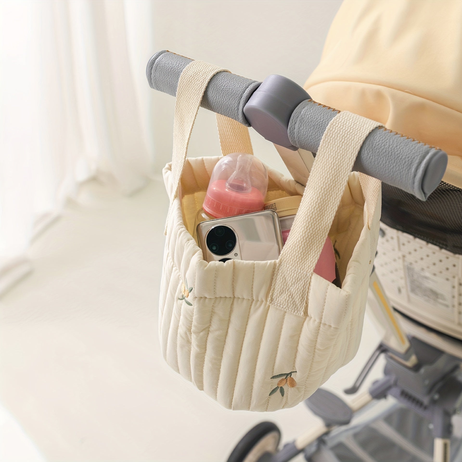 Seam Embroidery Storage Bag for Baby Diaper Clothes Toy