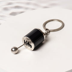 6 Speed Shifter Keychain Gear Box Key Chain Zinc Tuning Gear Pendant