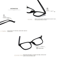 Men's Oversized Retro Full Frame Glasses Holder