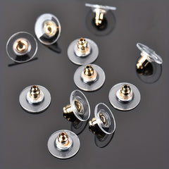 100pcs Hypoallergenic Transparent Adhesive Ear Caps