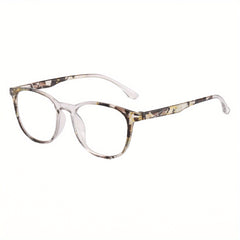 Clear Lens Jelly Round Frame Glasses