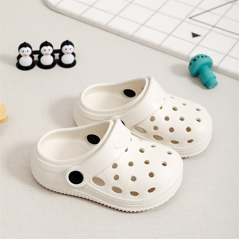 Boy's Solid Clogs Garden Shoes Lightweight Sandals All Seasons