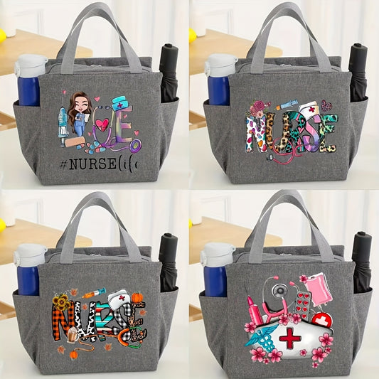 Large Capacity Insulated Animal Print Tote for Women - Durable Polyester