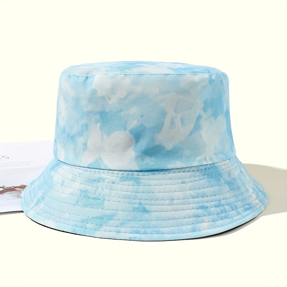 Tie Dye Bucket Hat Butterfly Reversible Fisherman Cap Sunscreen Basin Hat