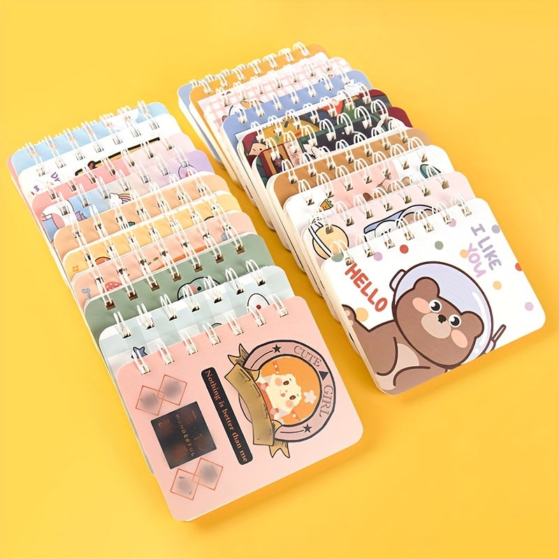 5pcs A7 Rollover Coil Sketchbook Mini Notebook 80 Sheets