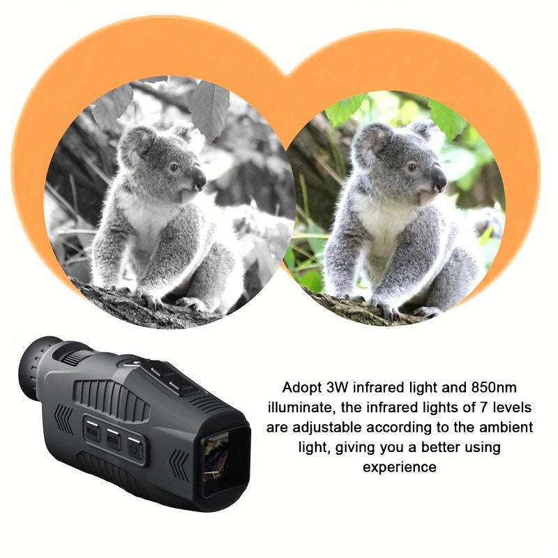 1080p Night Vision Monocular 5x Zoom 150-200m Range