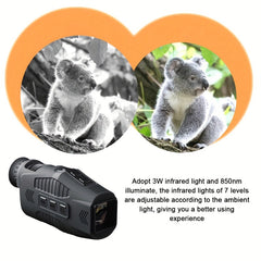 1080p Night Vision Monocular 5x Zoom 150-200m Range