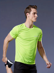 Men's Quick Dry Sport T Shirt Lightweight Top For Fitness Training