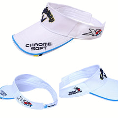 Sunscreen Visor Hat with Letter Embroidery for Men