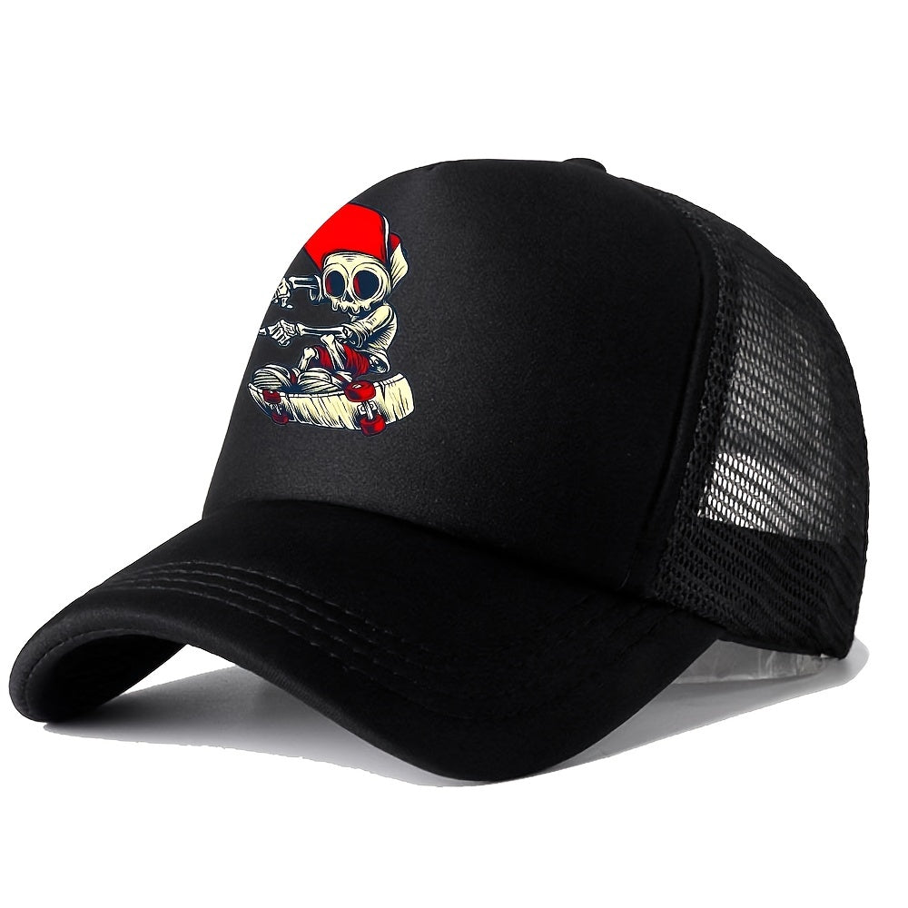 Unisex Mesh Sunshade Adjustable Baseball Cap Outdoor Sport Embroidery