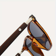 Men's Classic Large Frame Sunglasses UV-Resistant with Case