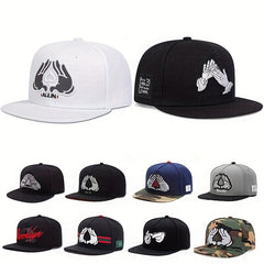 Men's Double Hands Mult. Flat Brim Hat