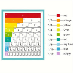 Wooden Magnetic Fraction Learning Math Toy