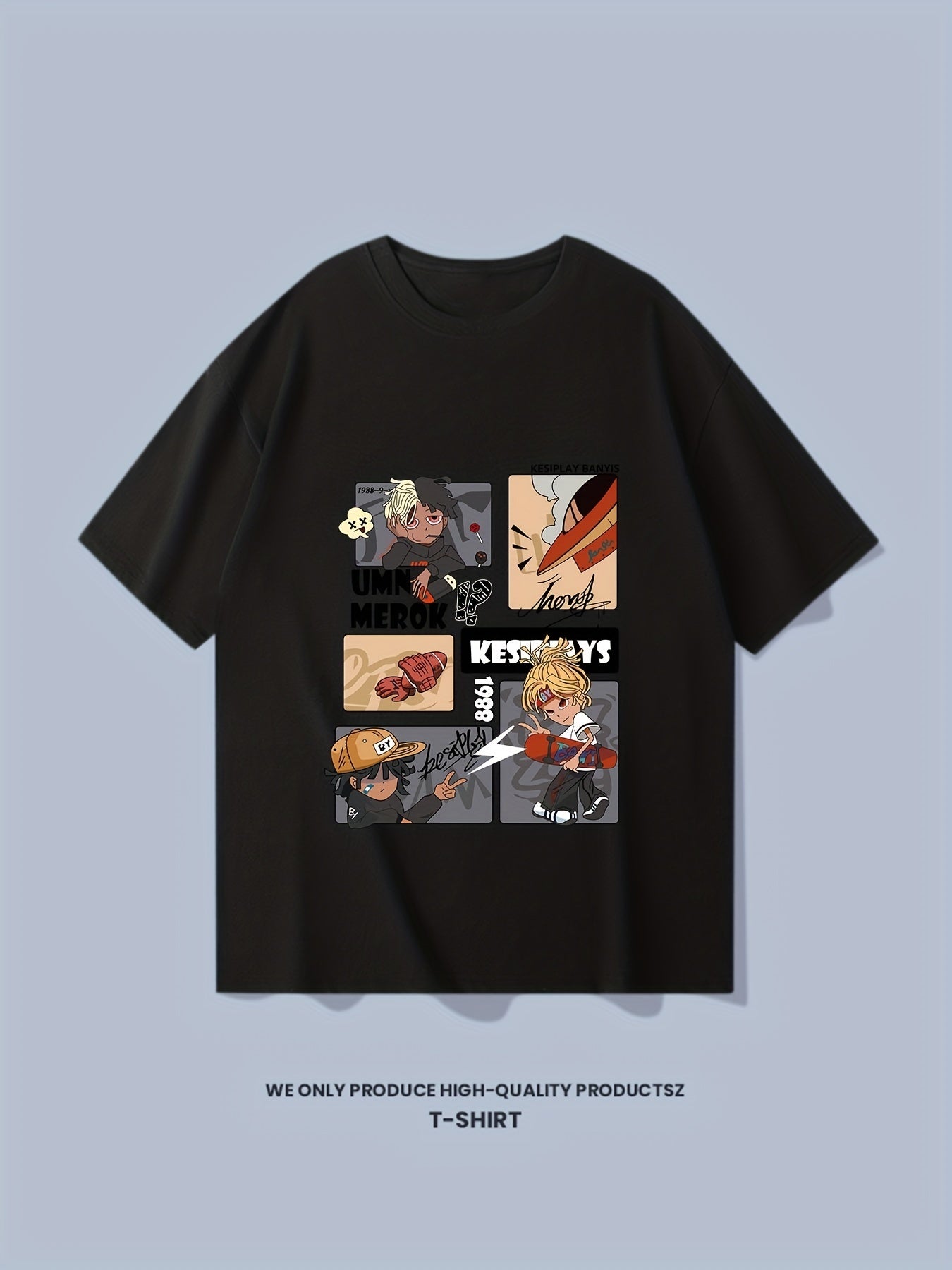 Skater Boy Print Men's Graphic T-shirt