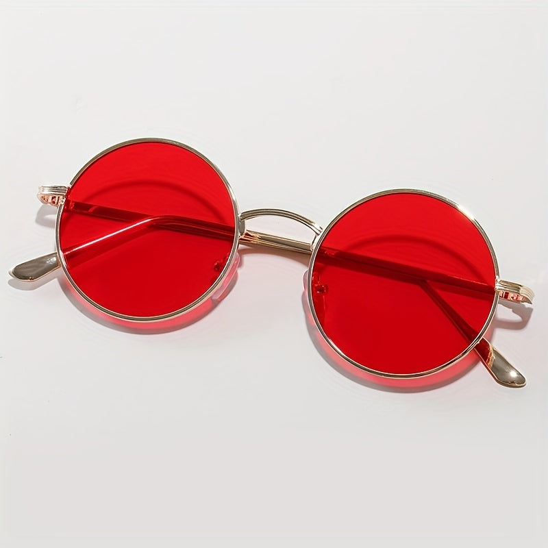 Round Metal Sunglasses Women Men UV400 Sun Shades Glasses