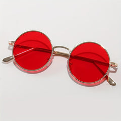 Round Metal Sunglasses Women Men UV400 Sun Shades Glasses