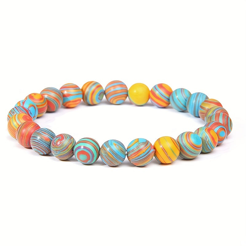 Natural Rose Quartz Beaded Bracelet - Fashionable Unisex Style