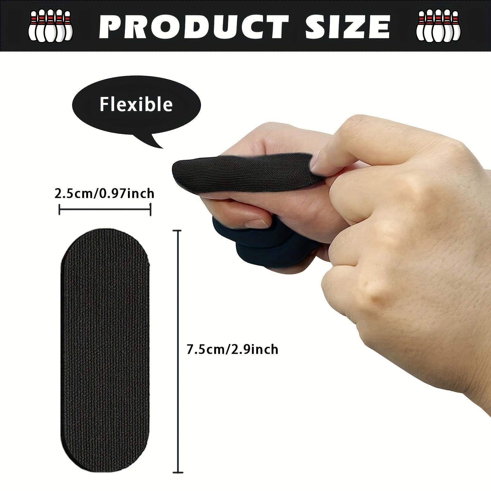 10pcs Bowling Tape Protective Thumb Grip Flexible Exercise Accessories