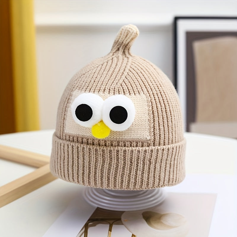 Bird Pattern Knitted Hat for Kids Under 8 Years Old - Baby Birthday Gift