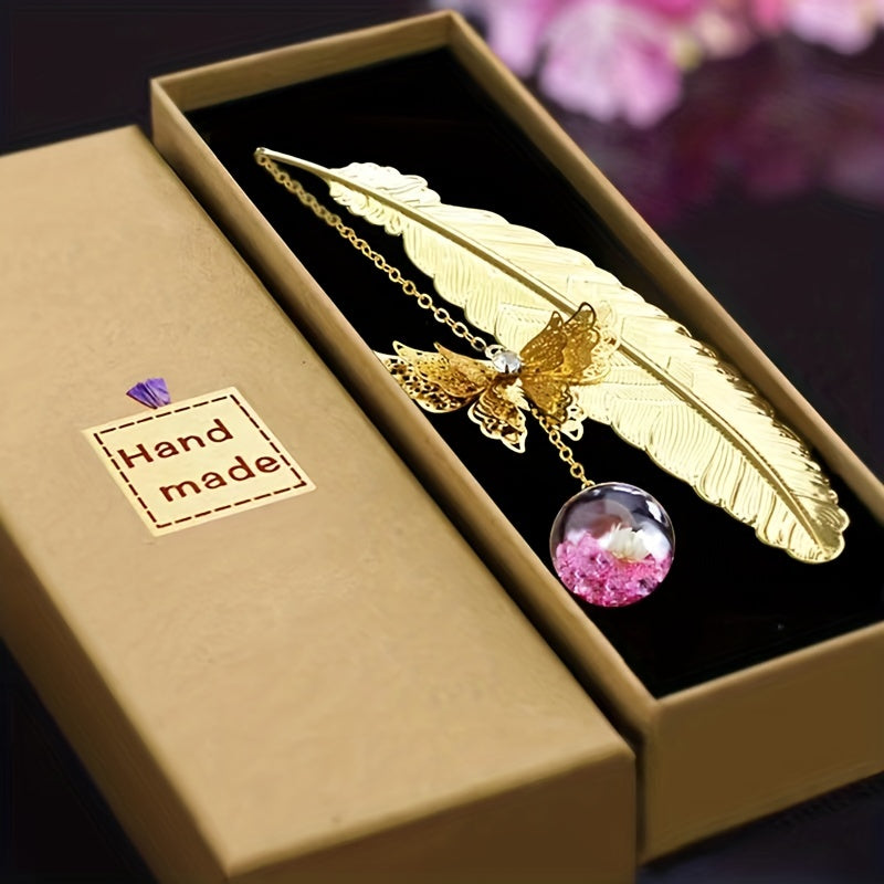 Metal Butterfly Feather Bookmark - Perfect Gift for Women & Girls