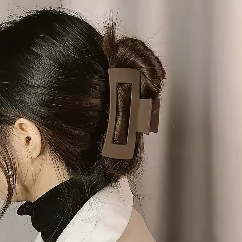 4pcs Matte Hair Claw Clip Thick Hair Non Slip Hair Clips