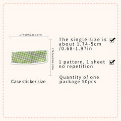 50 Colorful Polka Dot Stickers with Adhesive Tape Reusable Self Adhesive Deca