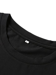 Mountain & Car Print Men's Graphic Crew Neck T-shirt