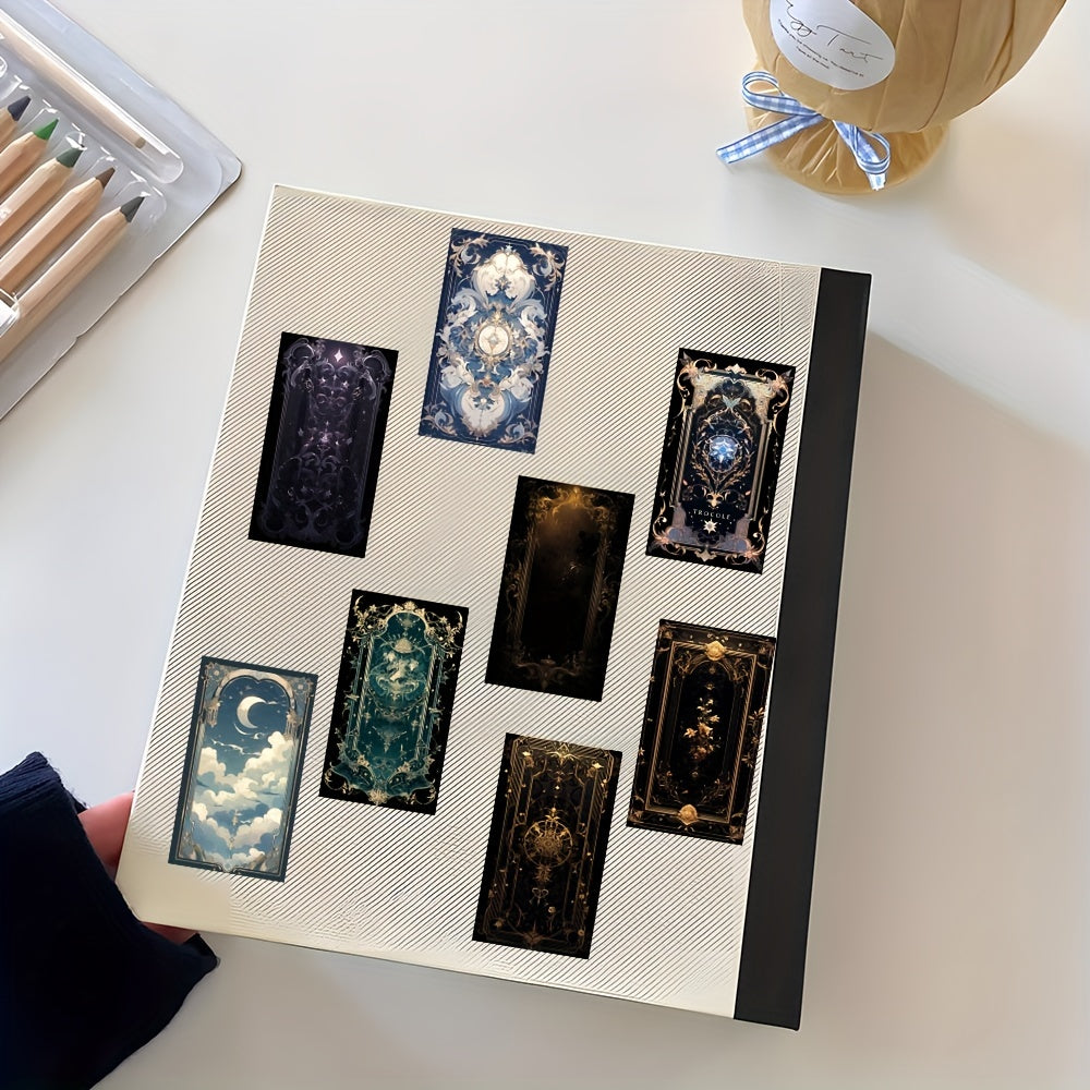 48pcs Baroque Tarot Card Style Stickers Pack for Laptop Luggage Notebook
