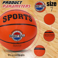 Rubber Basketball Size 3 5 7 Competition Training