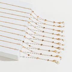 Stylish Glasses Chain Pearl Mask Chain Cross Crown Pendants