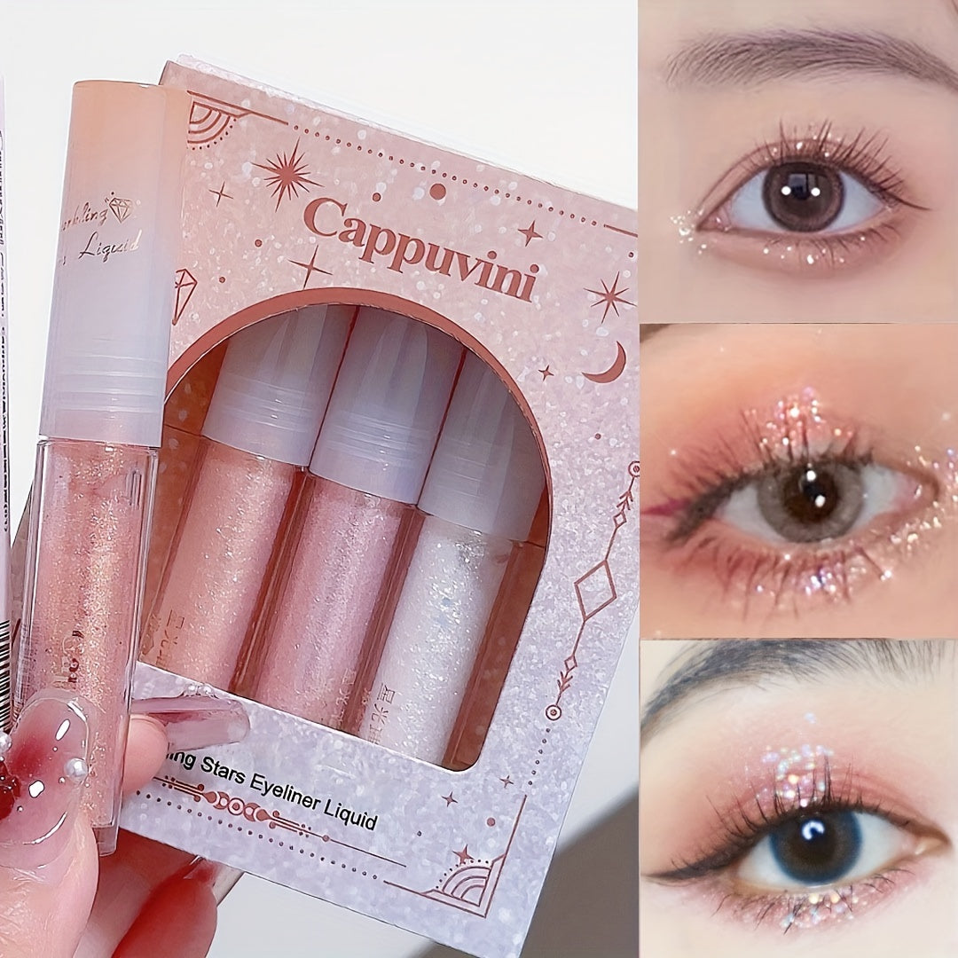 Liquid Eyeshadow Stick Sequin Glitter Pearly Finish Mermaid Teardrop Makeup