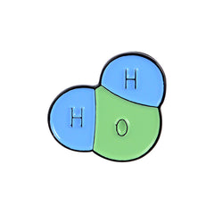 Chemical Molecular Beaker Alloy Oil Dripping Brooch