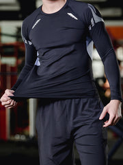 Men's Long Sleeve Compression Shirt for Sports Workout