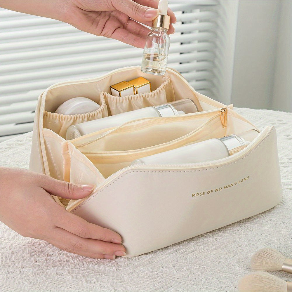 Large Cosmetic Bag Toiletry Wash Bag For Travel Lightweight Makeup Bag