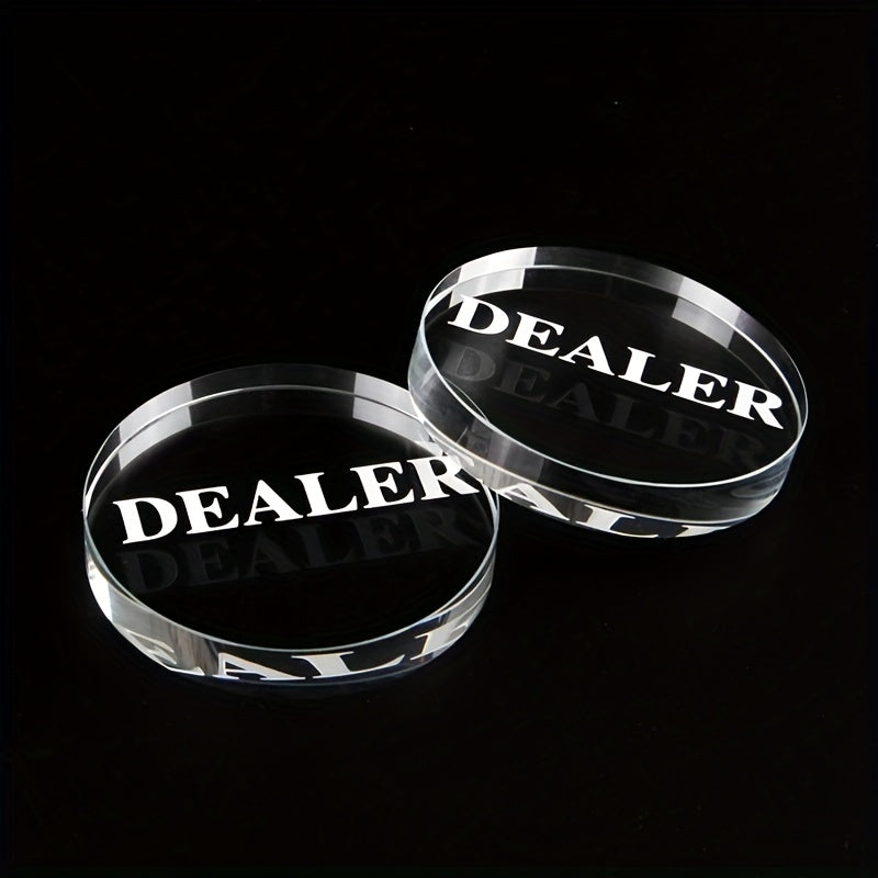 1pc 10mm Transparent Artificial Crystal Poker Game Match Accessories