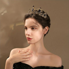Crystal Alloy Headband Rhinestone Tiara Headdress For Girls Women