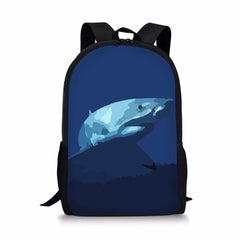 3D Animal Horse Eagle Print Teen Boy Children Backpack Large Capacity School Bag