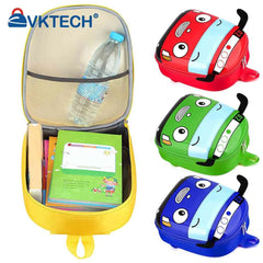 3D Cartoon Bus Toddler Backpack for Kids